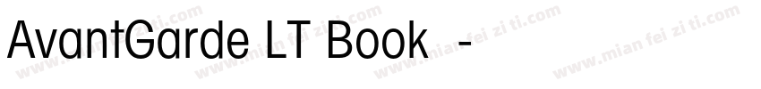 AvantGarde LT Book 粗字体转换